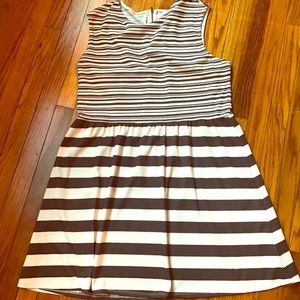 Ivory/Black Striped Dress